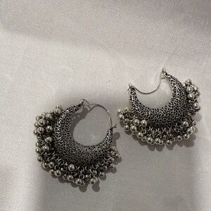 Elegant Silver Hoop Earrings